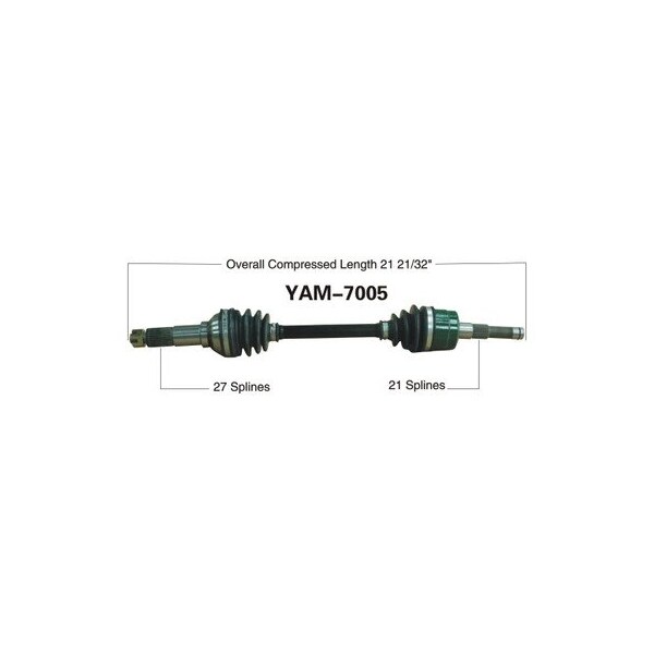 Wide Open OE Replacement CV Axle for YAM FRONT L YFM660F GRIZZ 02 YAM-7005 - main
